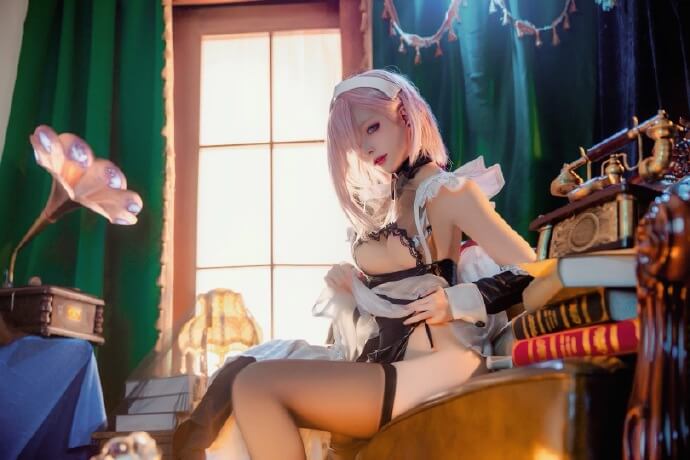 【COS正片】FGO宫本武藏同人女仆cos cn起起子vvvv