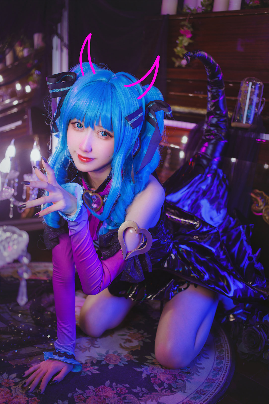 木绵绵OwO - Miku小恶魔 [19P] - 第3张 - 机器猫次元