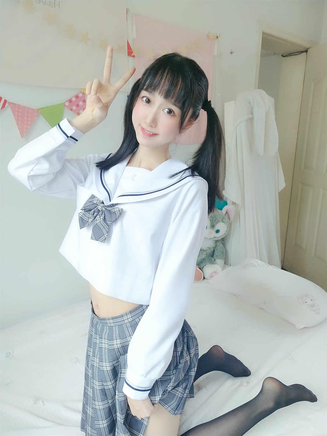 木绵绵OwO - 双马尾JK [21P] - 第1张 - 机器猫次元