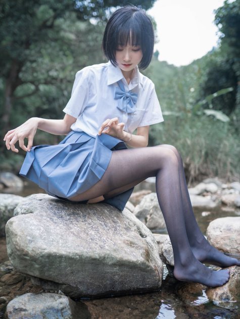 木绵绵OwO - 湿身JK死库水 [51P]